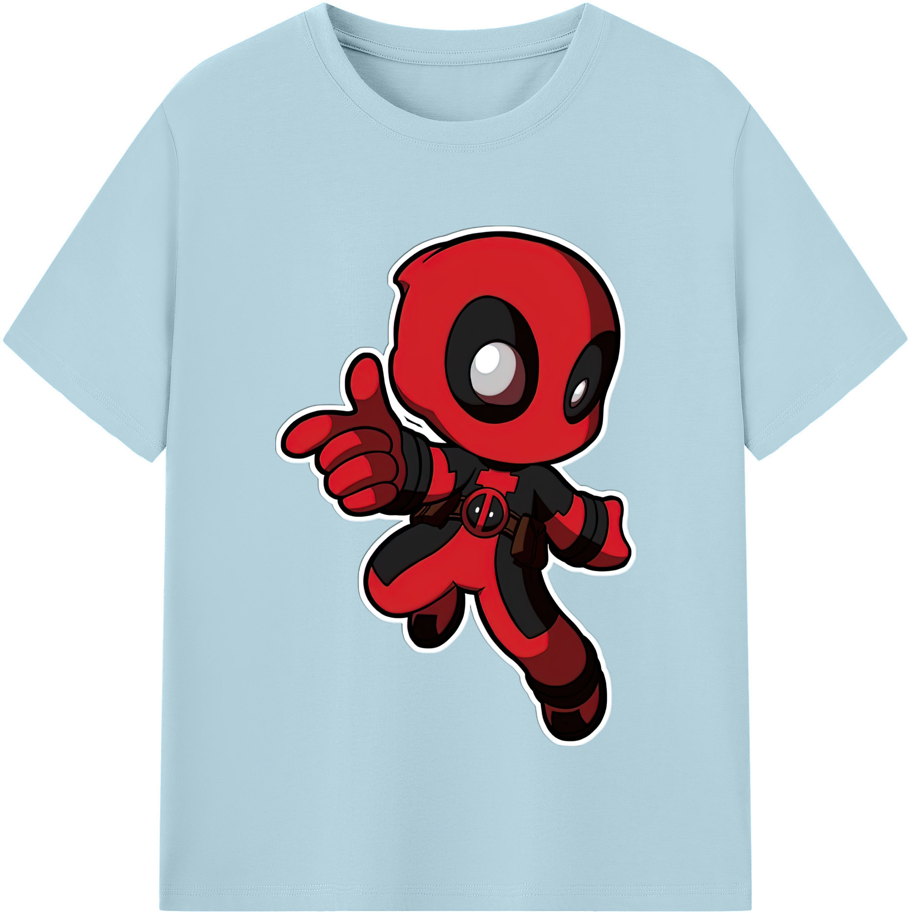 （画像用） Deadpool デッドプール 綿100％半袖Tシャツ（フロントプリント）